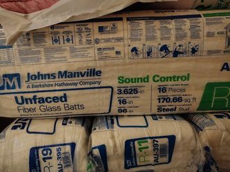 Johns Manville Unfaced Fiberglass Insulation Batts