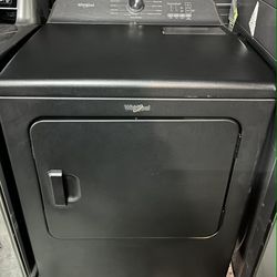 The Whirlpool WED6150PB dryer is a standard 29-inch wide electric model with a 7.0 cubic foot capacity, featuring dimensions of approximately 43 inche
