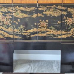 Vintage Asian  Inspired Headboard 