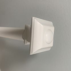 White Curtain Rod 28-48 -New In Box