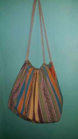 Boho style tote bag. ..large size . Great condition!