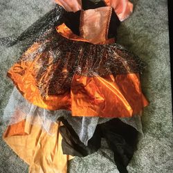 New 3 4 5 Kids Girls Witch Renaissance Dress Costume