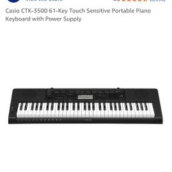 Casio CTK-3500 61-Key Portable Piano Keyboard