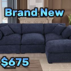 Blue Modular Sofa Couch 🛋️ New In Box 📦 Delivery Available 🚛🚛 