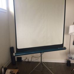 Radiant Screenmaster Projector Screen and Stand