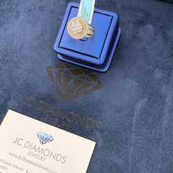 Ring Men Diamonds Real Gold 10k 