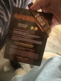 Wasteland  day 2 (Saturday only day 2 ) wristbands