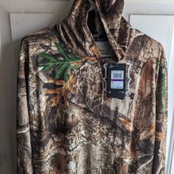 New Nike Camo Mens Long sleeve hooded shirt XXL