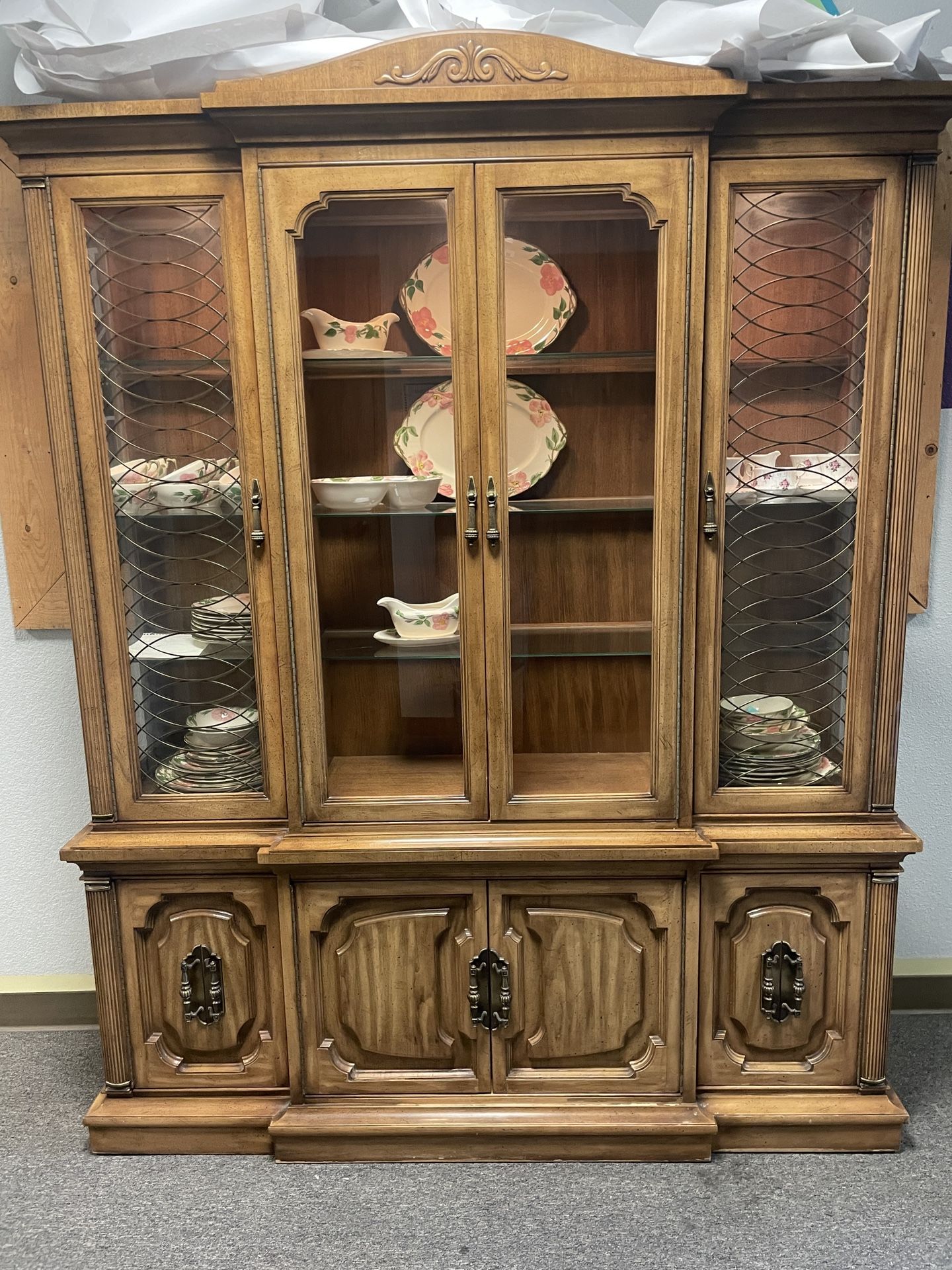 China Hutch- Delivery Available - Solid Wood - Excellent Condition