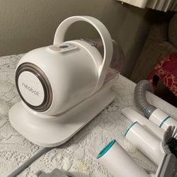 Neabot Dog Or Cat Grooming Kit With Vacuum, Five And One Low Noise, Pet Clippers, And De Shedding Brush