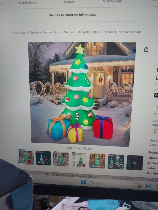 7 Foot CHRISTMAS TREE outdoor Decoration