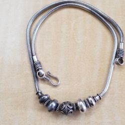 Sterling Silver and Beads Pendant 