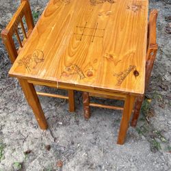Childs Table And 2 Chairs 