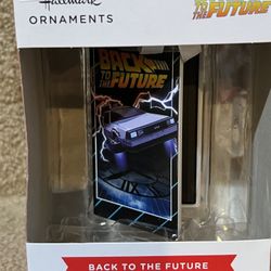 Hallmark Ornament 2022 Back To The Future Delorean NEW Christmas