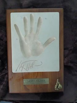 Larry Holmes Hand. Print And Auto