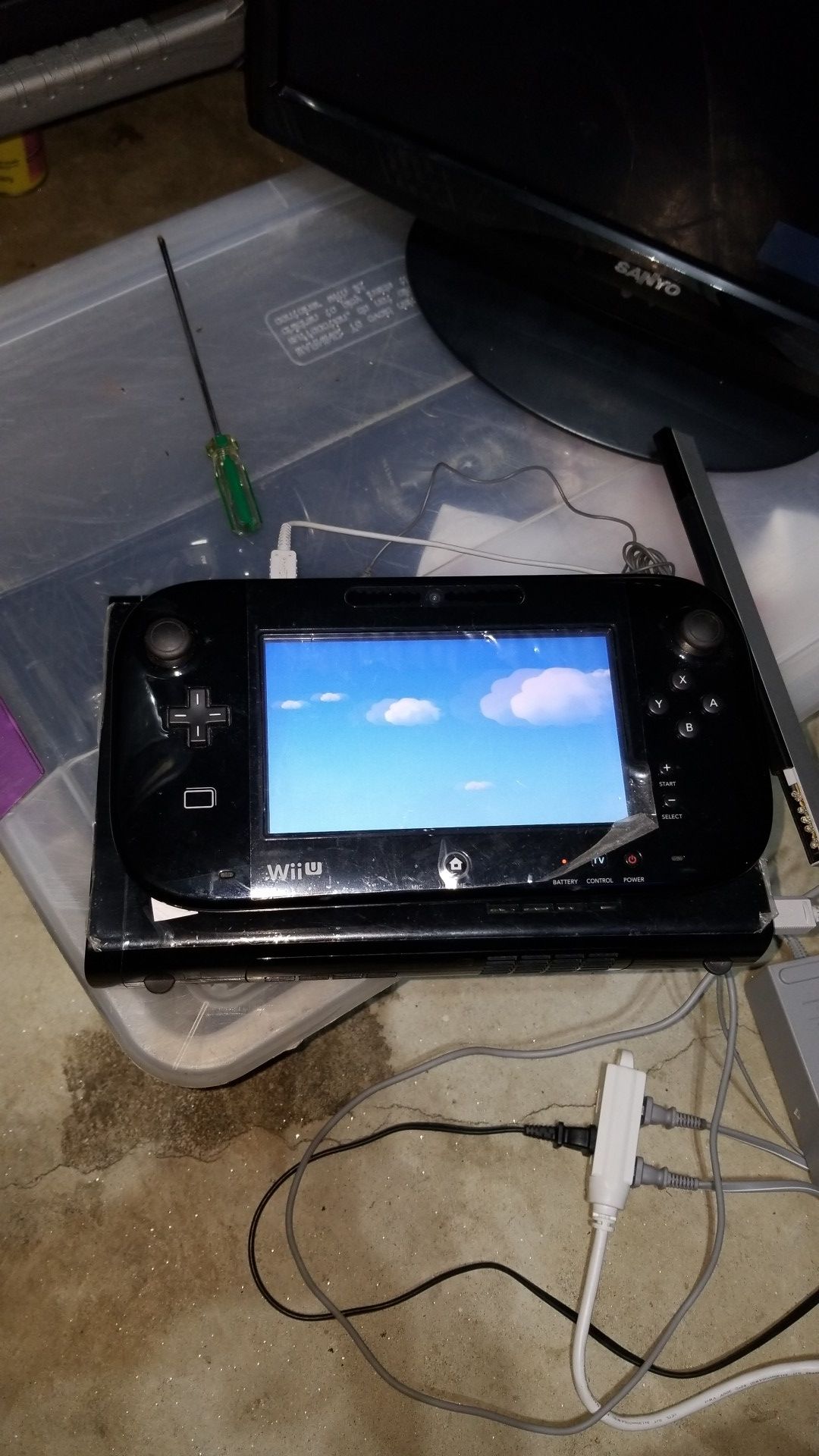 Nintendo Wii U with Super Mario