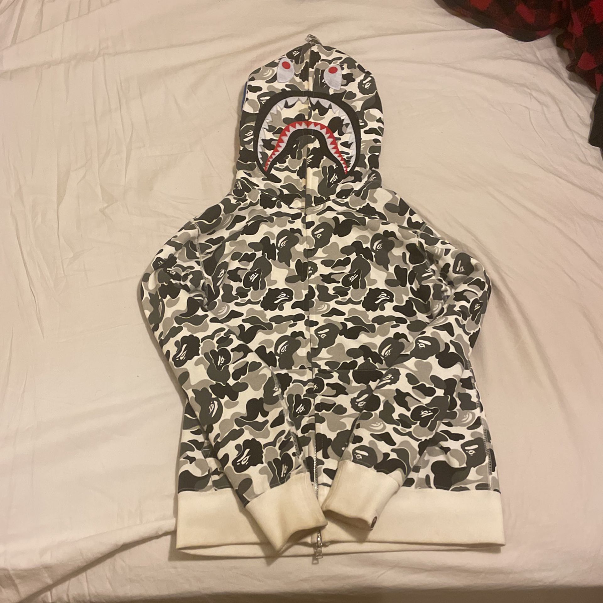 Bape Zip Up Hoodie Size Small
