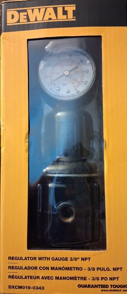 DeWalt air regulator with gauge 3/8th NPT