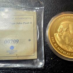 Morgan Mint Commerative Papal Coin 