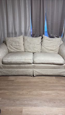 Couch, table , 2 chairs and bench