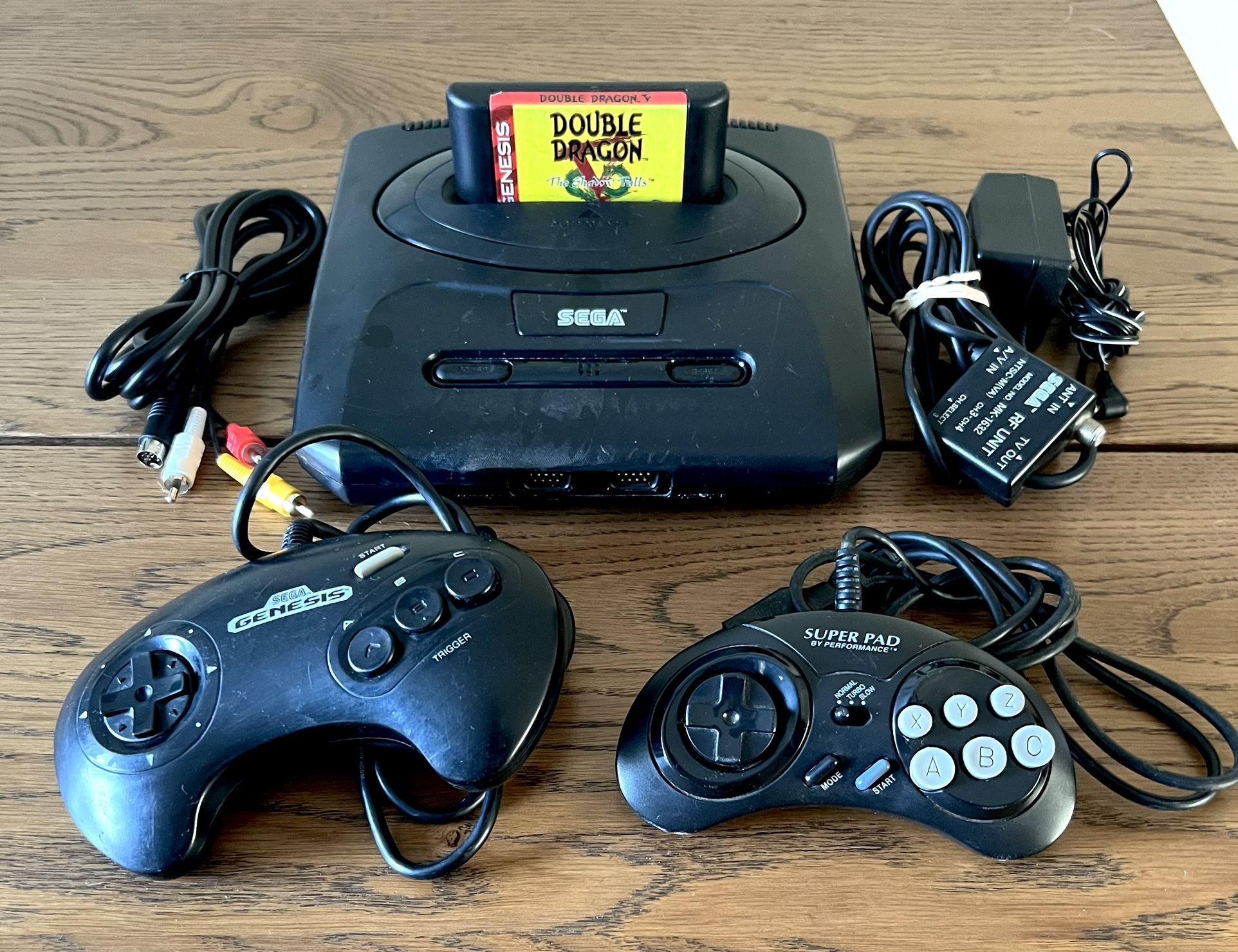 SEGA Genesis Model 2 Console W/ Controllers, Cables & Game - Tested