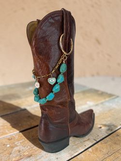 Western Boot Chain, Handmade Cowboy Boot Jewelry