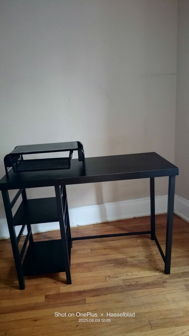 Wooden Desk with desktop document holder