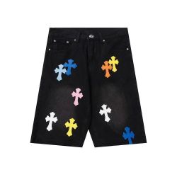 Chrome Hearts denim 5-point shorts