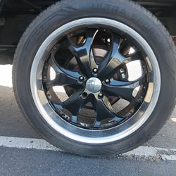 3-22"Rims And Tires Trade For 4 Stock Rims And Tires
