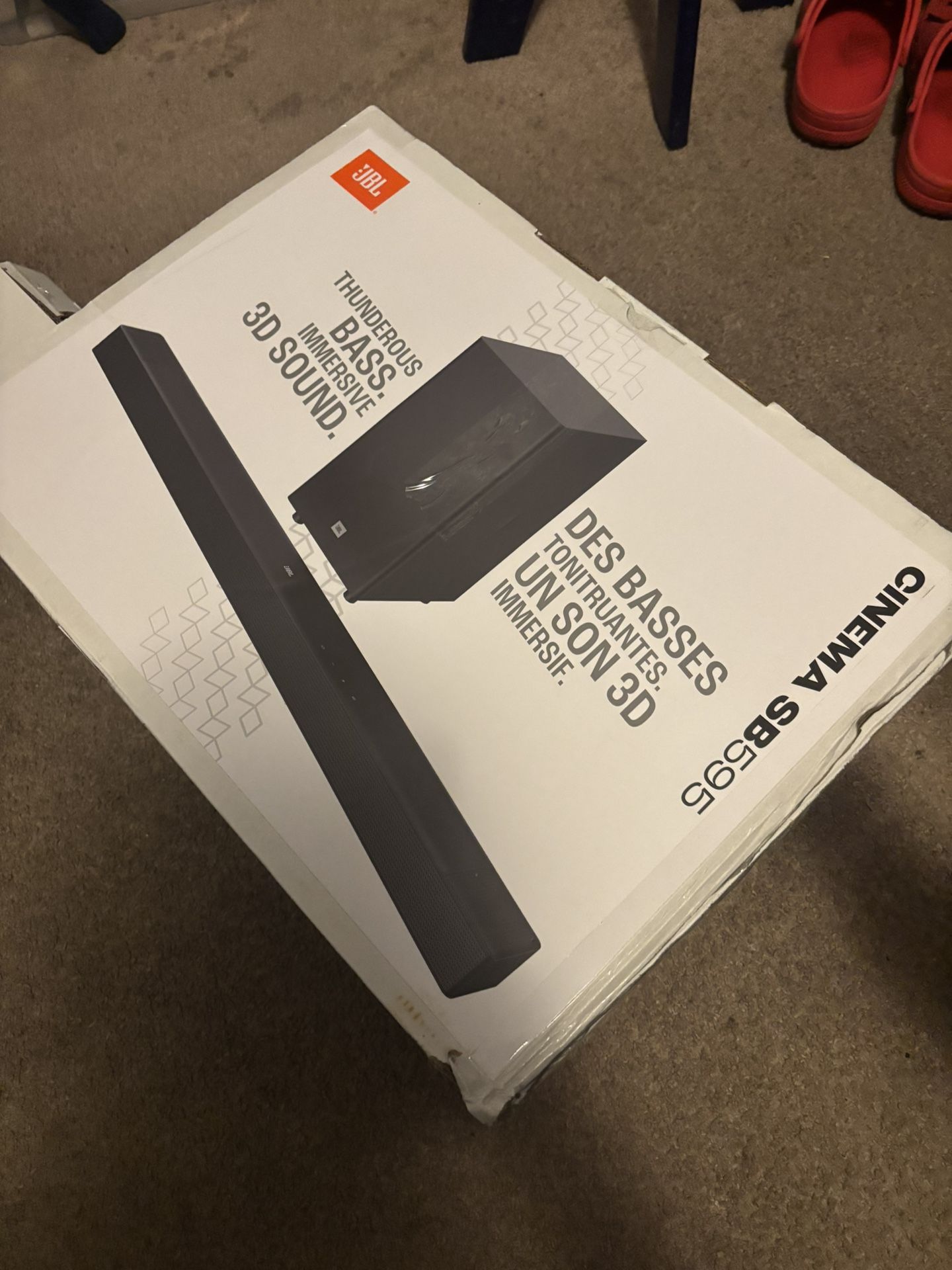 JBL Cinema (SB595) 5,1 Dolby Atmos Soundbar System | 440W Peak Power + Wireless Subwoofer- JBL Signature Sound