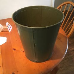 Mid Century Metal Trash Can