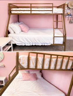Gold Bunkbed- Twin over full