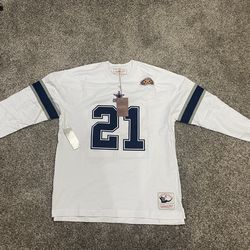 Men’s Mitchell & Ness NFL N&N Longsleeve XL Tee Cowboys 1996 Deion Sanders SB XXX