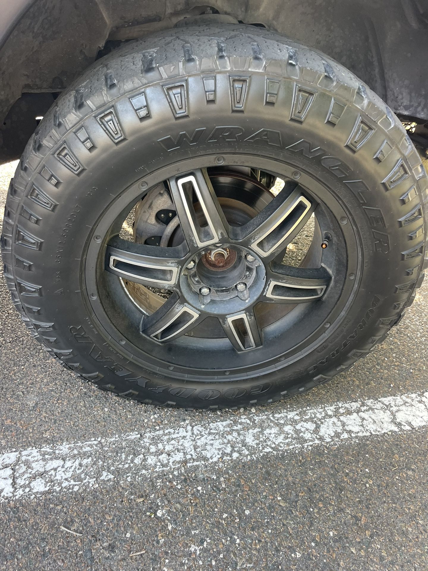 Good Year Wrangler Tires 35 X 12 1/2 X 20”