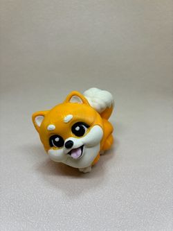 3D Printed Shiba Inu Dog Figurine
