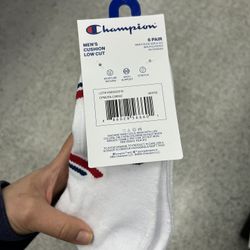 NWT Champion Men's Cushion Low Cut Socks 6 pairs