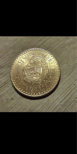 1947,  5 Pesos Silver coin