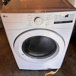  LG - 7.4 Cu. Ft. Stackable Gas Dryer with FlowSense - White