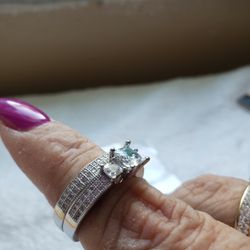 Size 8 Silver Plated Wedding 💒 Set