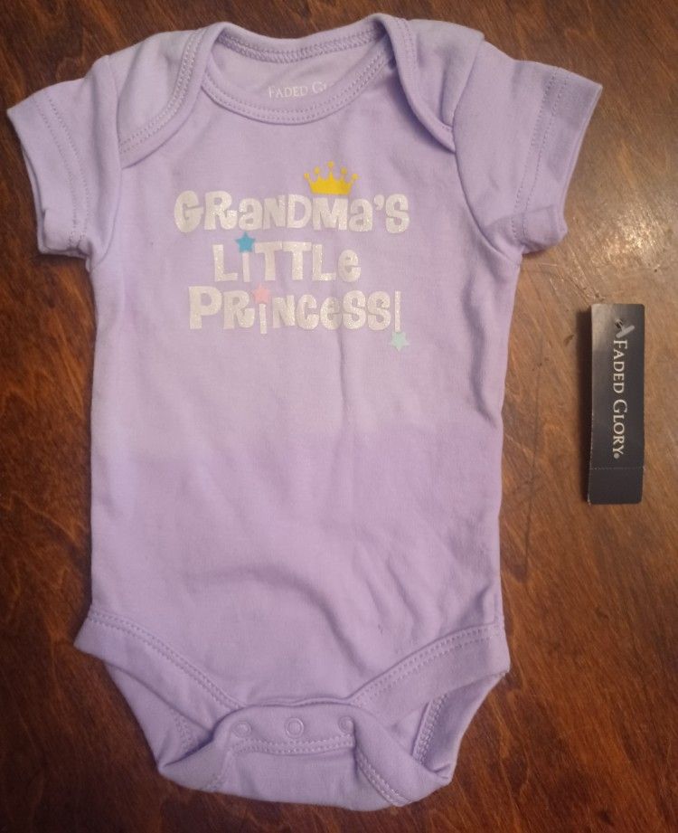 "Grandma's Little Princess" Onesie Brand New With Tag!