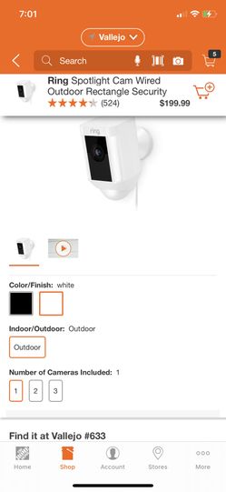 RING SPOTLIGHT CAM SECURITY OPEN BOX BRAND NEW