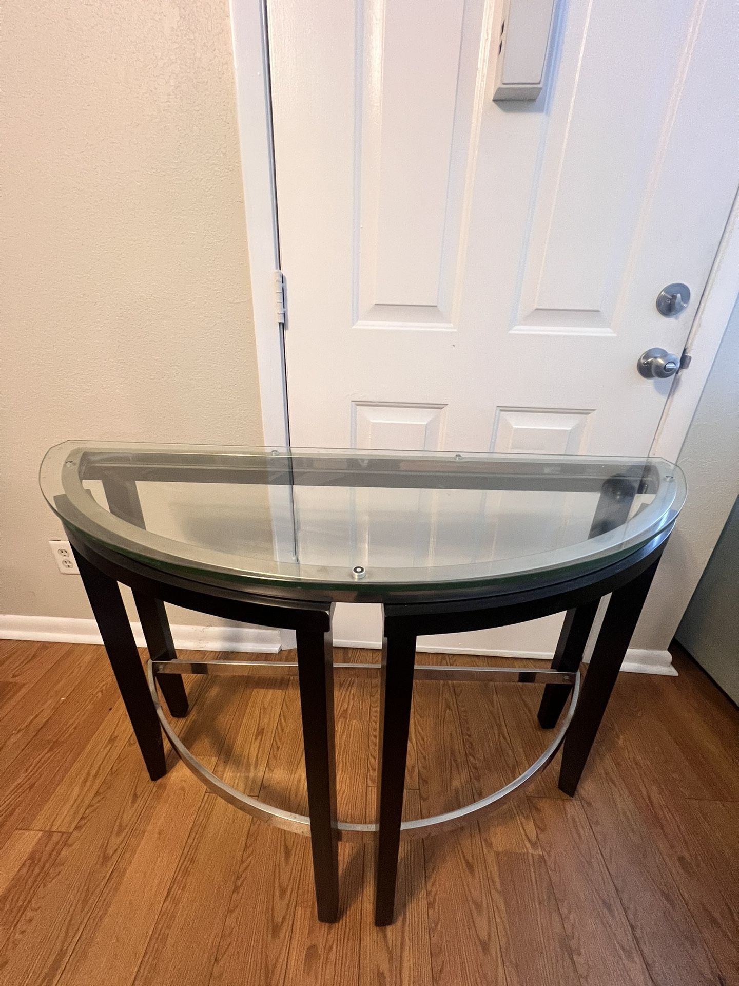 Glass Side Table 