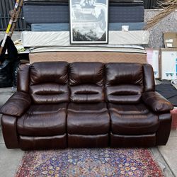 Reclining Leather Sofa and Chair set
