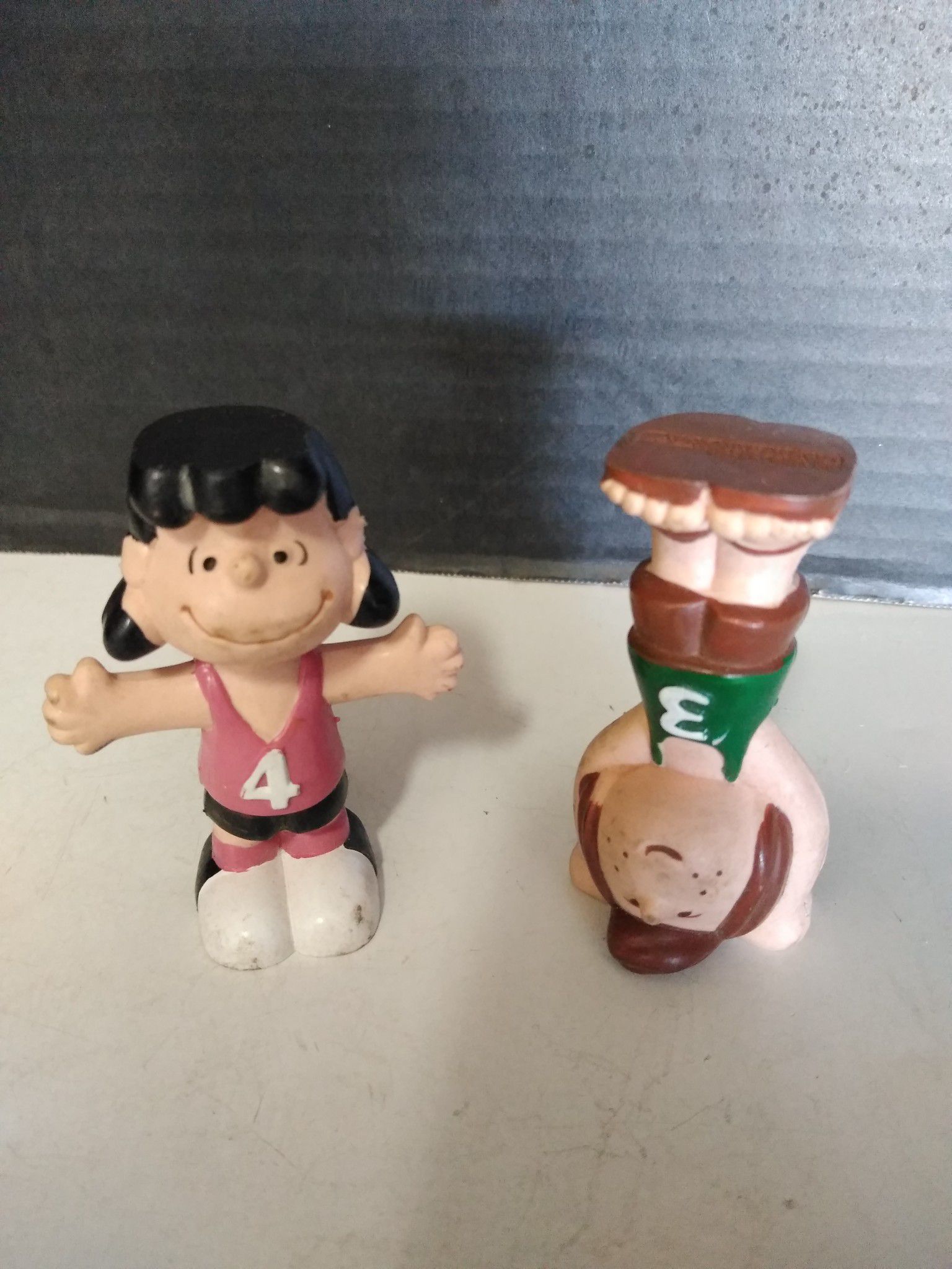Vintage Lucy and Peppermint Patty Vinyl Figures