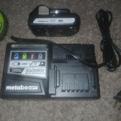 metabo HPT charger with battery