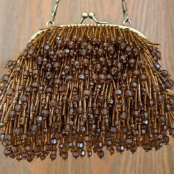 Hand Bag Vintage 1960 MES AMI CHA CHA PURSE  ,Beautiful Handmade Glass Beads Purse,Stunning,Over 60 Years Old In Beautiful Shape.,Worth Over $100.