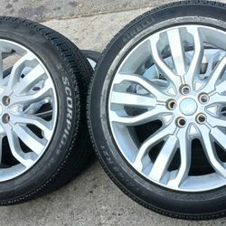 21" RANGE ROVER Factory Stock OE Wheels & Tires PIRELLI Rims Rines Y Llantas.. Setof4 