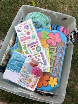 Box full of Party decorations