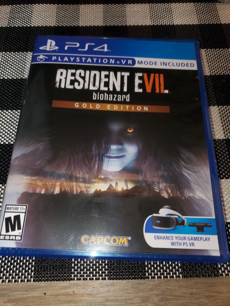 RESIDENT EVIL BIOHAZARD GOLD EDITION LILE NEW ONLY USED 1S...