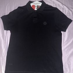 Moncler Black Polo Shirt 